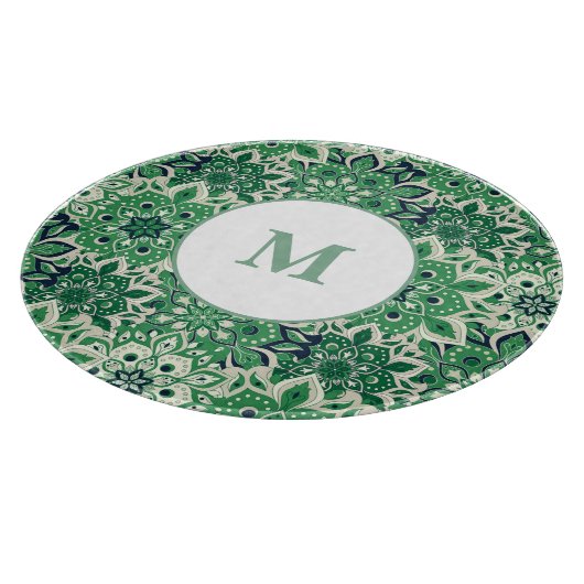 Glasfaserkabel mit grünem Tile Schneidebrett (Ecke)