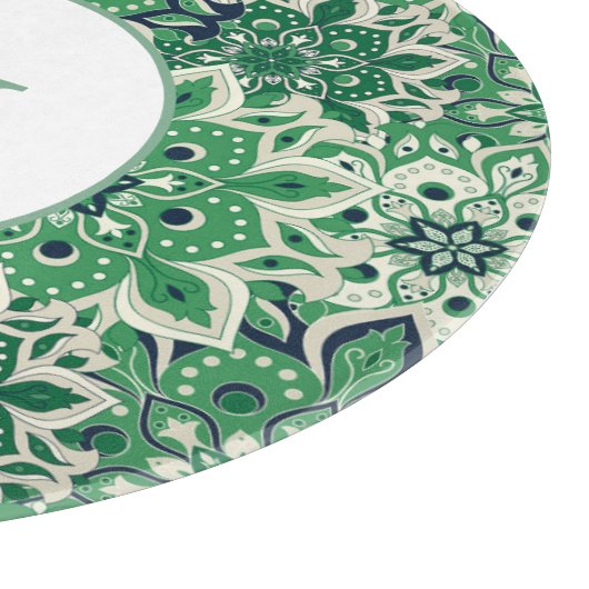 Glasfaserkabel mit grünem Tile Schneidebrett (Ecke)