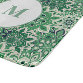 Glasfaserkabel mit grünem Tile Schneidebrett (Ecke)