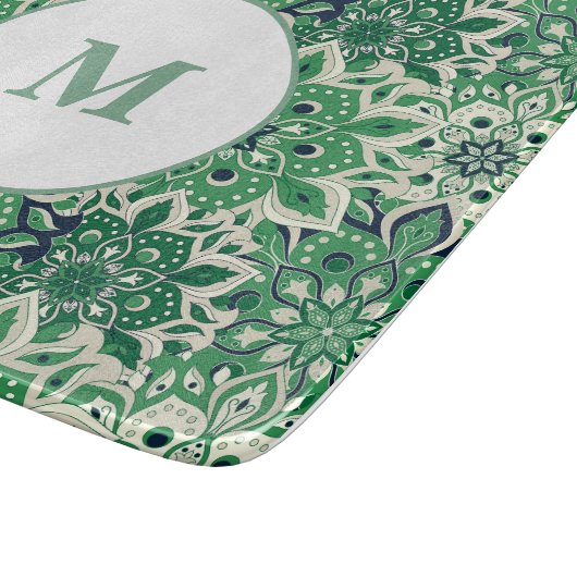 Glasfaserkabel mit grünem Tile Schneidebrett (Ecke)