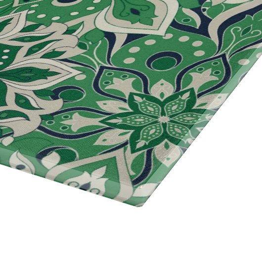 Glasfaserkabel mit grünem Tile Schneidebrett (Ecke)