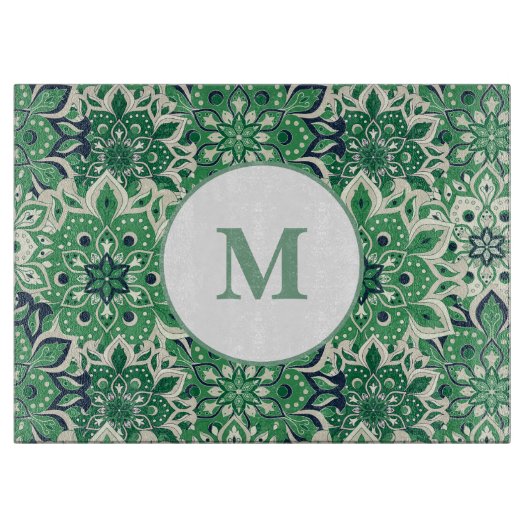 Glasfaserkabel mit grünem Tile Schneidebrett (Vorderseite)