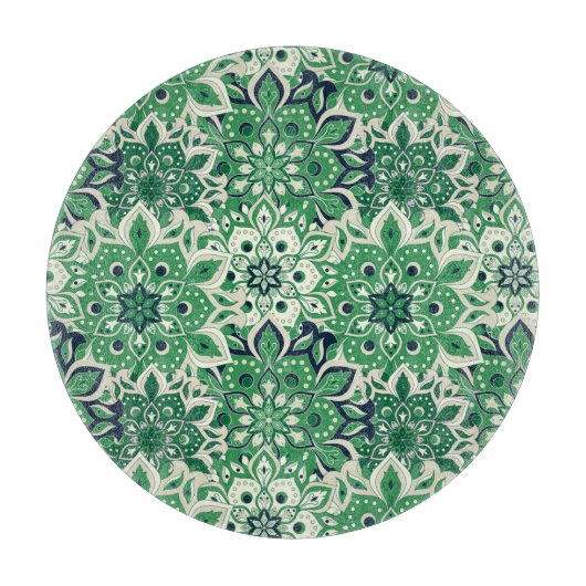 Glasfaserkabel mit grünem Tile Schneidebrett (Vorderseite)