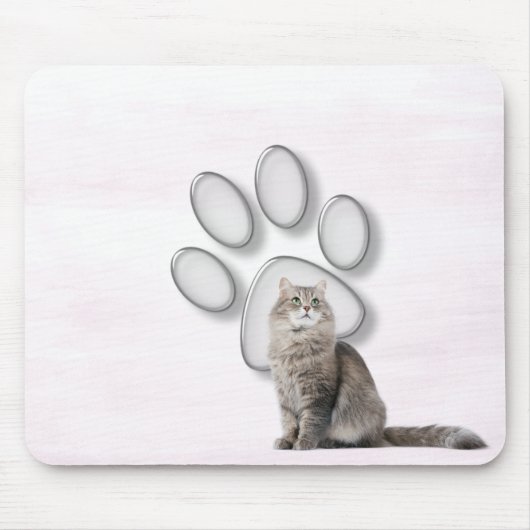 Glasfaserkabel mit Katze Mousepad (Vorne)