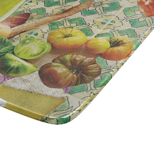 Glasfaserkleidung Grüne mexikanische Tile Schneidebrett (Ecke)