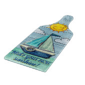 Glasfaserkopfbrett Driftwood Beach Design Schneidebrett (Ecke)