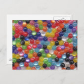 Glasfaserperlen Postkarte (Vorne/Hinten)