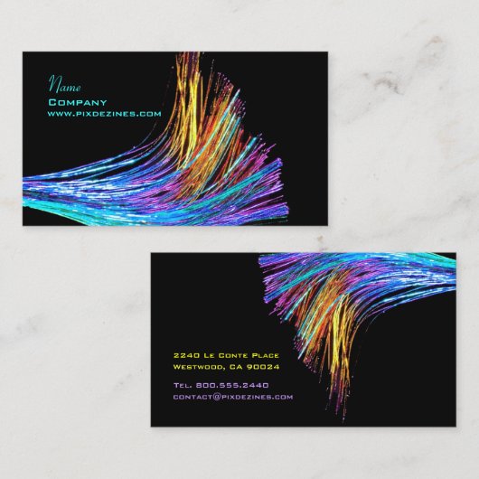 Glasfasertechnik / Hi-Tech Visitenkarte (Vorne/Hinten)