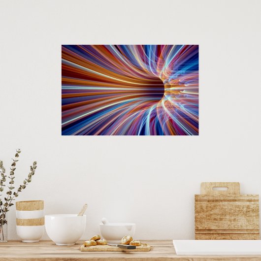 Glasfasertunnel Poster (Küche)