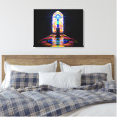Glasfenster aus festem Glas durch die Kirche Leinwanddruck (Insitu (Schlafzimmer))