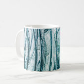 Glasfenster Eiskristall Kaffeetasse (Vorderseite Links)