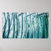 Glasfenster Eiskristall Poster (Vorne)