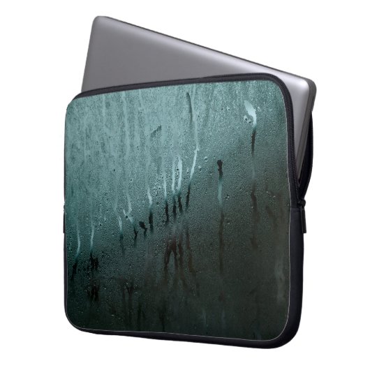 Glasfenster Feuchtigkeitsstruktur Laptopschutzhülle (Vorderseite Links)