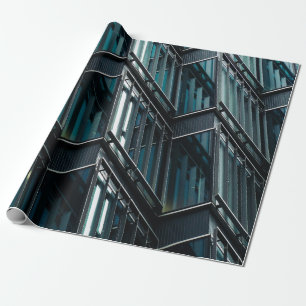 GLASFENSTER-GEBÄUDE GESCHENKPAPIER