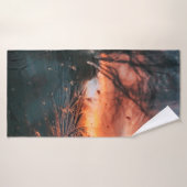 Glasfenster, gefroren badehandtuch (Badehandtuch)