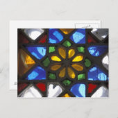 Glasfenster im Innern des National Postkarte (Vorne/Hinten)