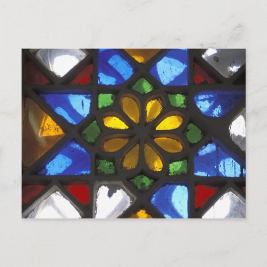 Glasfenster im Innern des National Postkarte (Vorderseite)