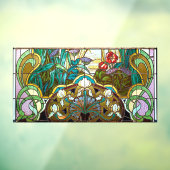 Glasfenster im Jugendstil-Look Fensteraufkleber (Blatt 3)