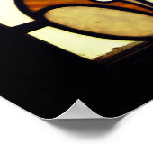 Glasfenster im Jugendstil Poster (Ecke)