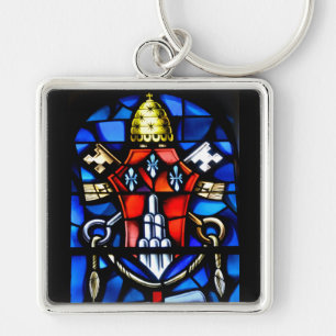 Glasfenster in der Kirche Schlüsselanhänger