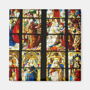 Glasfenster in Köln, Deutschland Magnet