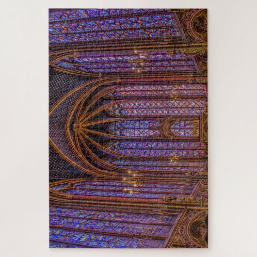 Glasfenster in Sainte-Chapelle in Paris Puzzle (Vertikal)