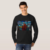 Glasfenster Jesus-Shirt T-Shirt (Vorne ganz)