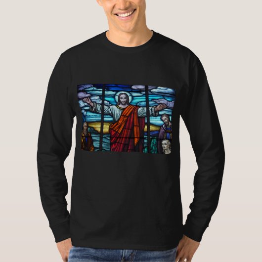 Glasfenster Jesus-Shirt T-Shirt (Vorderseite)