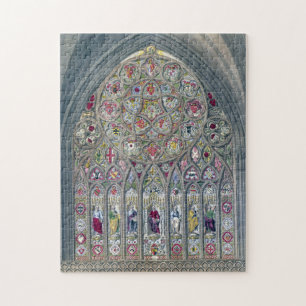 Glasfenster Kathedrale Illustration Puzzle