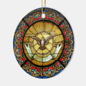 Glasfenster La Sainte-Chapelle Keramikornament (Links)