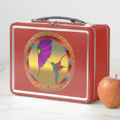 Glasfenster Metall Lunch Box (Beispiel)
