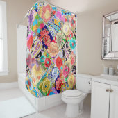 Glasfenster mit Muster im modernen Stil Duschvorhang (Beispiel)