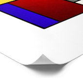 Glasfenster Tryptych Theo Van Doesburg Poster (Ecke)