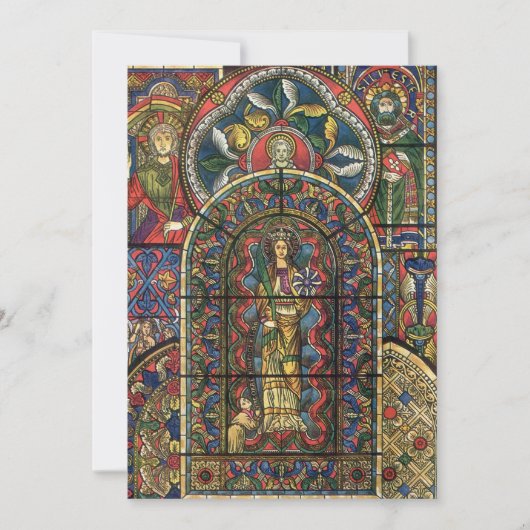 Glasfenster, Vintage Architektur (Vorderseite)