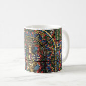 Glasfenster, Vintage Architektur Kaffeetasse (VorderseiteRechts)