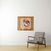 Glasfenster von Alphonse Mucha Wandteppich (Beispiel (Horizontal))