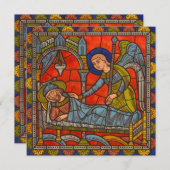 Glasfenster von Chartres Cathedral Einladung (Vorne/Hinten)