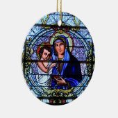 Glasfenster Weihnachtsschmuck (Rechts)