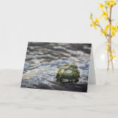 Glasfischerei Float Portrait Karte (Gelbe Blume)