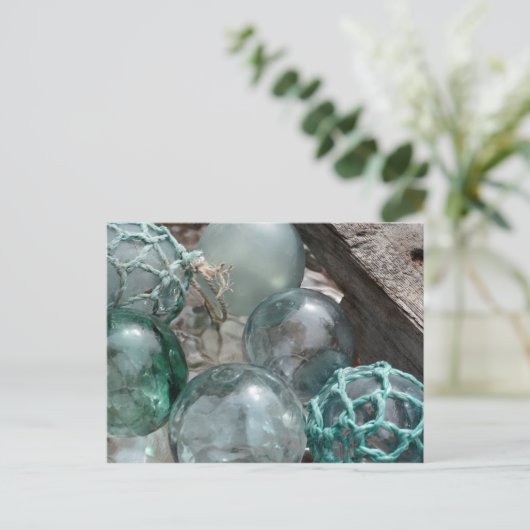 Glasfischerei Postkarte (Stehend Vorderseite)