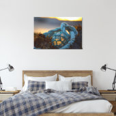 Glasfischerei, Sunset, Alaska Leinwanddruck (Insitu (Schlafzimmer))