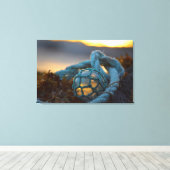 Glasfischerei, Sunset, Alaska Leinwanddruck (Insitu (Holzboden))