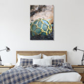 Glasfischfangschwimmer, vertikal leinwanddruck (Insitu (Schlafzimmer))