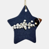 Glasflasche der weißen Pillen Keramik Ornament (Rechts)