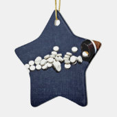 Glasflasche der weißen Pillen Keramik Ornament (Links)