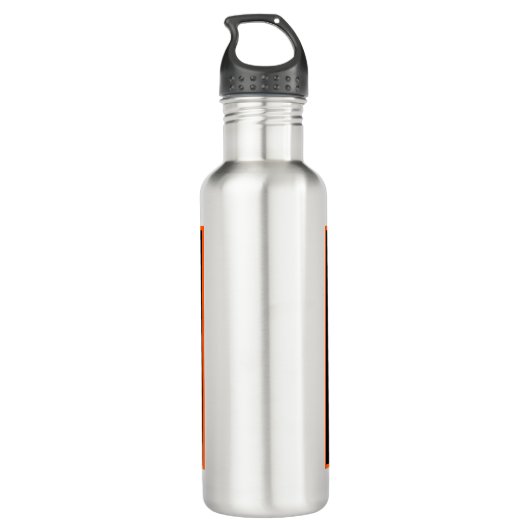 Glasflasche Edelstahlflasche (Rückseite)