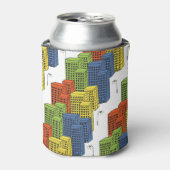 Glasflaschen, Abstraktes Muster. Dosenkühler (Kanne Vorderseite)