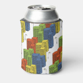 Glasflaschen, Abstraktes Muster. Dosenkühler (Kanne Rückseite)