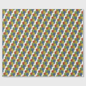 Glasflaschen, Abstraktes Muster. Geschenkpapier (Flach)