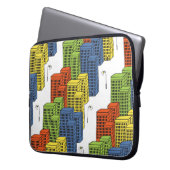 Glasflaschen, Abstraktes Muster. Laptopschutzhülle (Vorderseite Links)